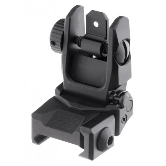 Utg Pro® Rear Sight, Manual Flip-up, Tool-free Dual Aperture, Tlurs55 