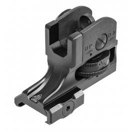 Utg® Super Slim Fixed Rear Sight, A2 Dual Aperture With 6 3 Drum, Mt 