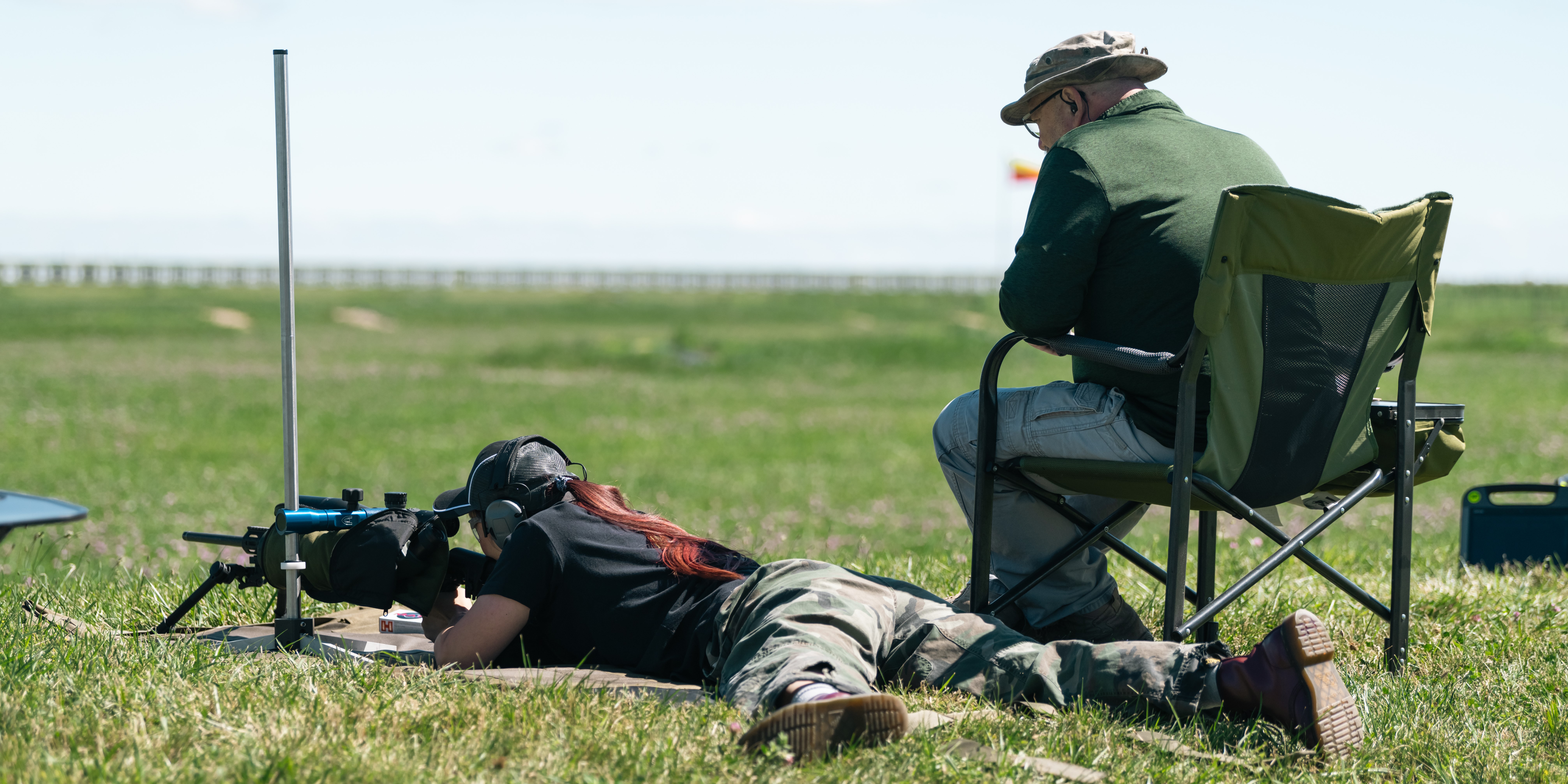 Margaret Ding and David Berlinski at Camp Perry 