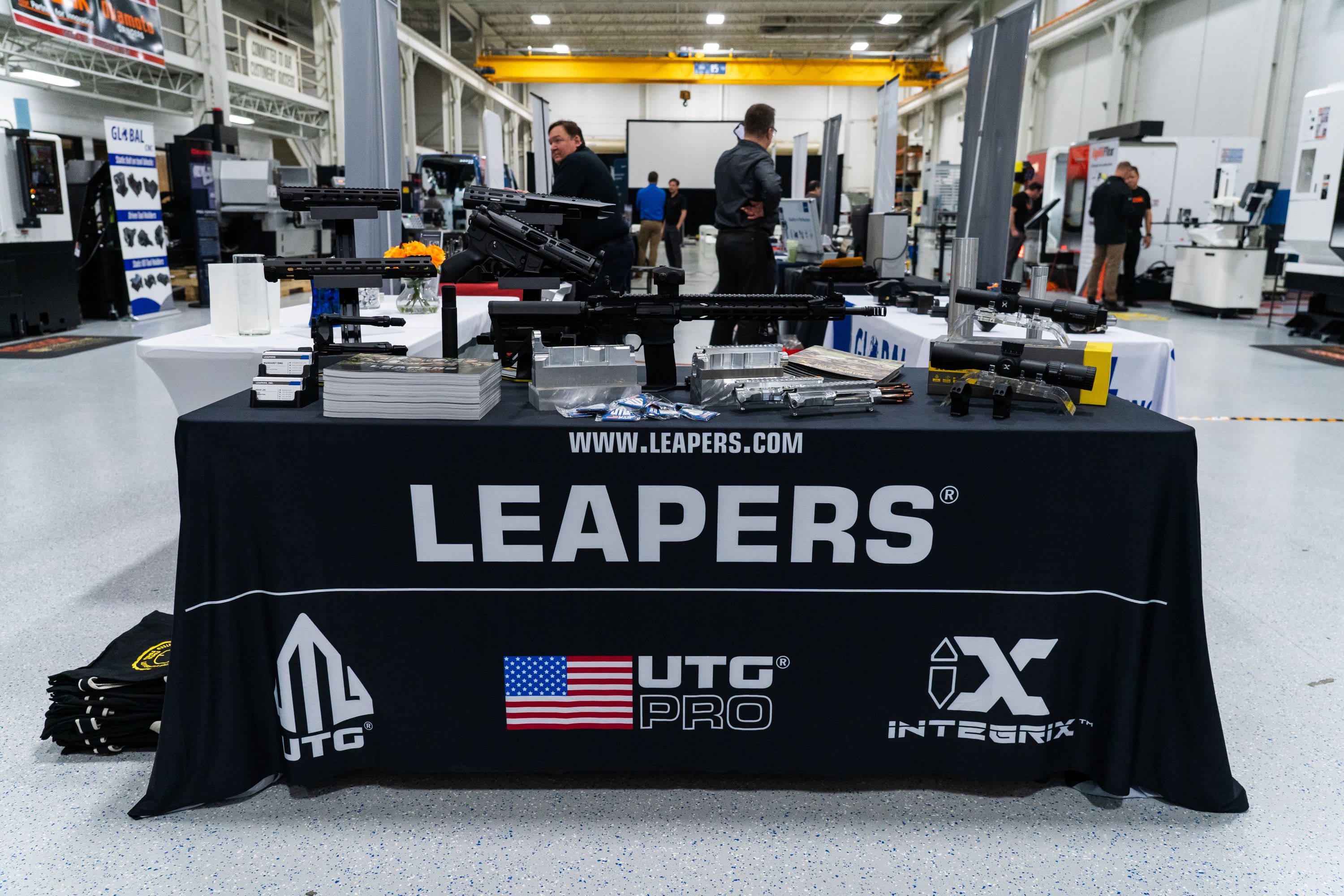 Leapers booth at Addy Machinery open house